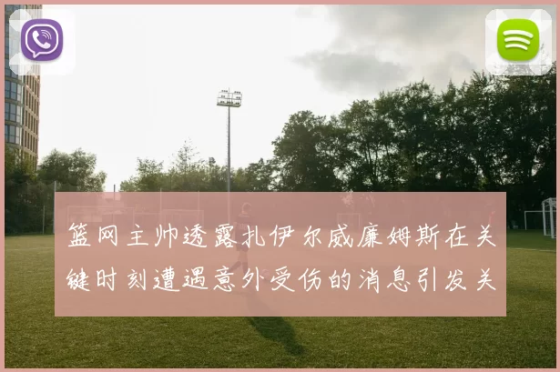 篮网主帅透露扎伊尔威廉姆斯在关键时刻遭遇意外受伤的消息引发关注
